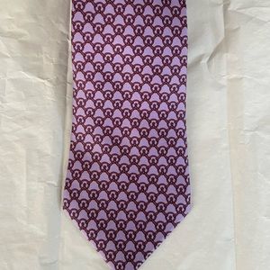 HERMES silk tie made in France